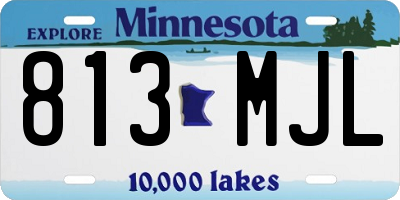 MN license plate 813MJL