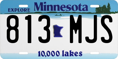 MN license plate 813MJS