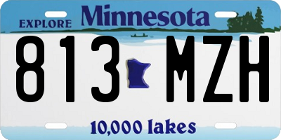 MN license plate 813MZH