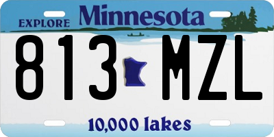 MN license plate 813MZL