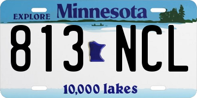 MN license plate 813NCL
