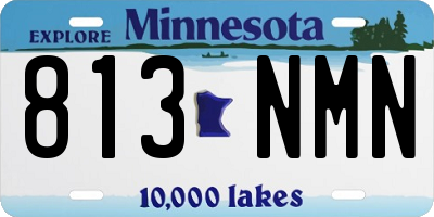 MN license plate 813NMN