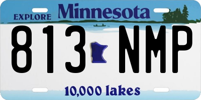 MN license plate 813NMP