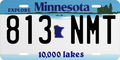 MN license plate 813NMT