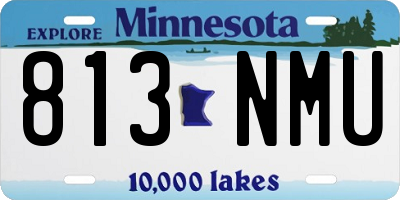 MN license plate 813NMU