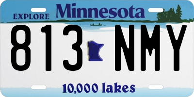 MN license plate 813NMY
