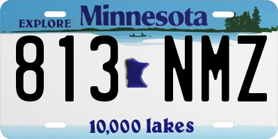 MN license plate 813NMZ