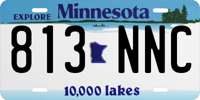 MN license plate 813NNC
