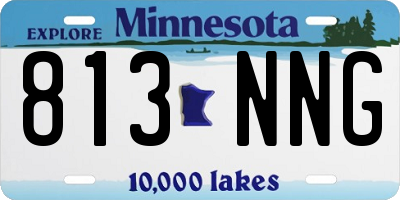 MN license plate 813NNG