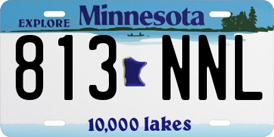 MN license plate 813NNL