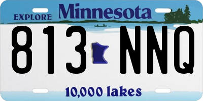 MN license plate 813NNQ