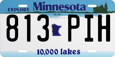 MN license plate 813PIH
