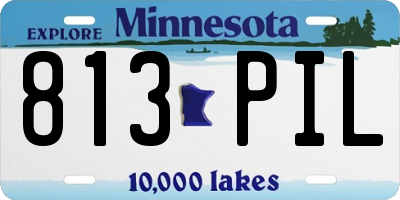 MN license plate 813PIL