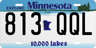 MN license plate 813QQL