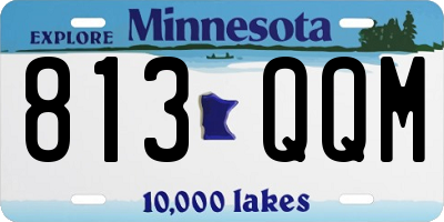 MN license plate 813QQM