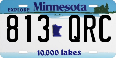 MN license plate 813QRC