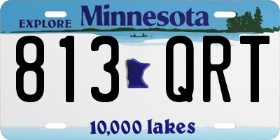 MN license plate 813QRT