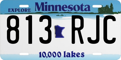 MN license plate 813RJC