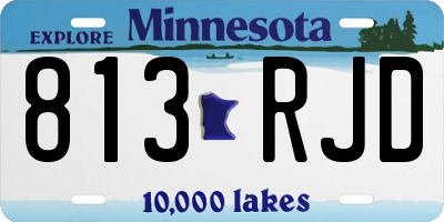MN license plate 813RJD