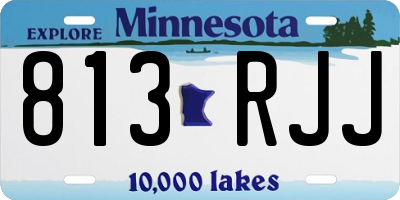 MN license plate 813RJJ
