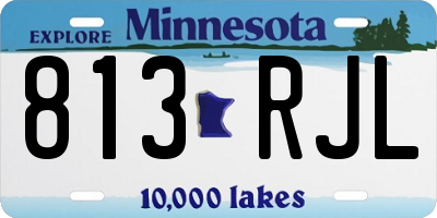 MN license plate 813RJL