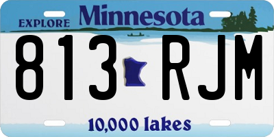 MN license plate 813RJM
