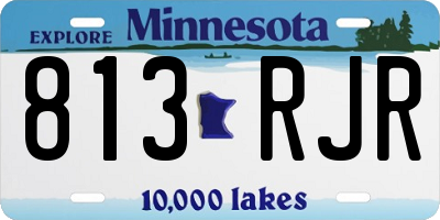 MN license plate 813RJR
