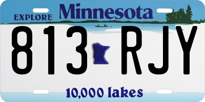MN license plate 813RJY