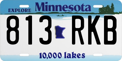 MN license plate 813RKB