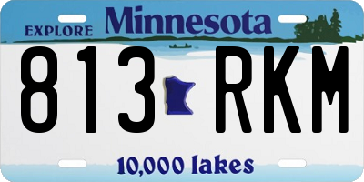 MN license plate 813RKM