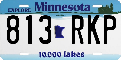 MN license plate 813RKP