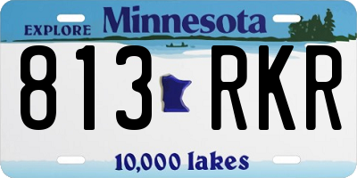 MN license plate 813RKR