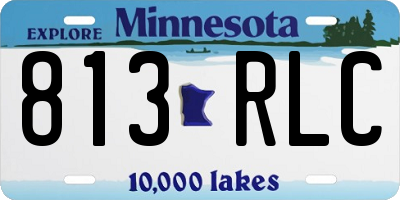 MN license plate 813RLC