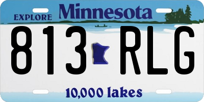 MN license plate 813RLG