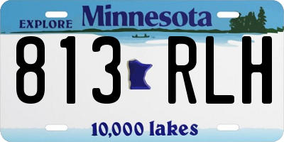 MN license plate 813RLH