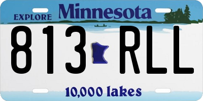 MN license plate 813RLL