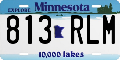 MN license plate 813RLM