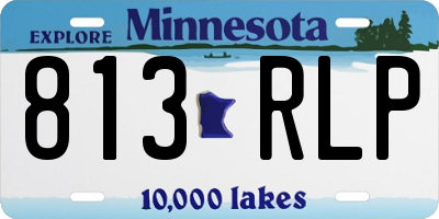 MN license plate 813RLP