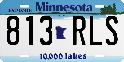 MN license plate 813RLS
