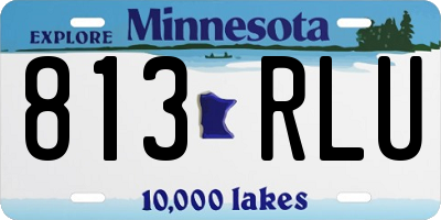 MN license plate 813RLU