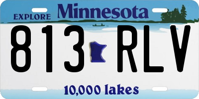 MN license plate 813RLV