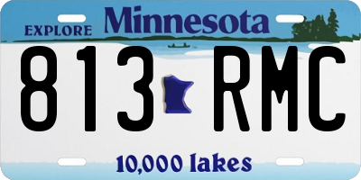 MN license plate 813RMC