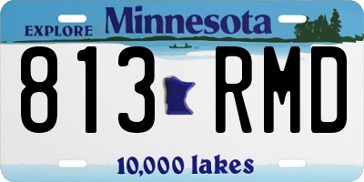 MN license plate 813RMD