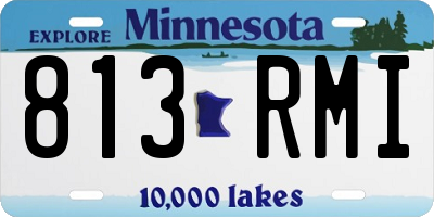 MN license plate 813RMI
