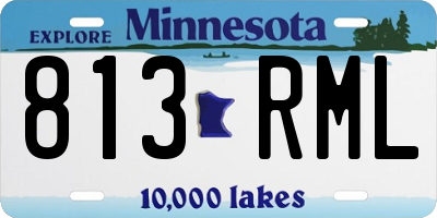 MN license plate 813RML