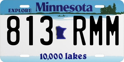 MN license plate 813RMM