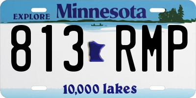 MN license plate 813RMP