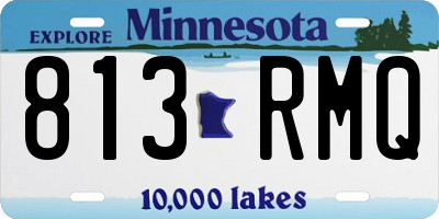 MN license plate 813RMQ