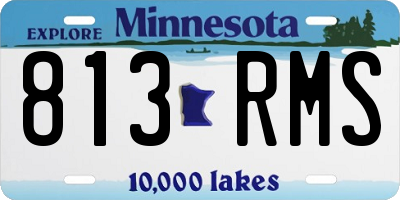 MN license plate 813RMS