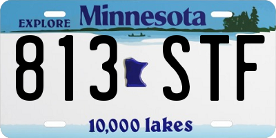 MN license plate 813STF